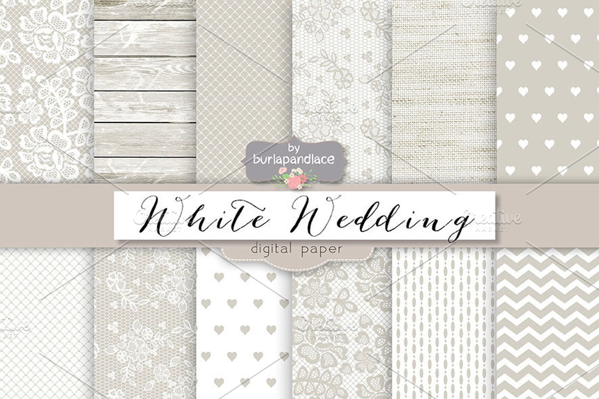 BIG WEDDING BUNDLE, a Texture Illustration by burlapandlace (Photo 20 of 22)