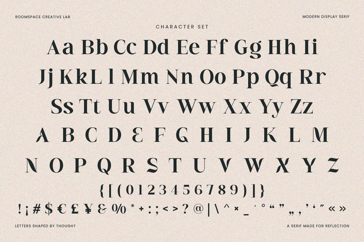 Acthirey – A Modern Display Serif, a Serif Font by roomspace creative lab (Photo 10 of 10)