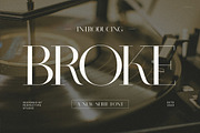Broke Elegant Serif Font Typeface, a Serif Font by Perfectype (Thumbnail 1 of 7)