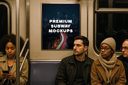 10 PREMIUM SUBWAY MOCKUPS, an Advertising Mockup by Redmixx Design (Thumbnail 5 of 11)