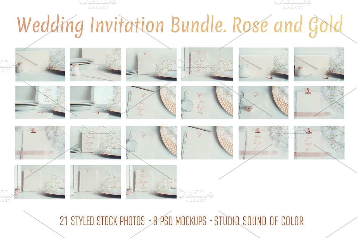 Wedding Cards Invitation Mockup, a Background Photo by Sound of Color (Photo 9 of 9)