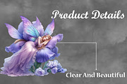 Watercolor Sleeping Fairy Clipart, a Seasonal Illustration by Craft Nest (Thumbnail 5 of 6)