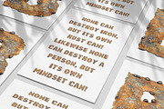Rusty Metal Font, a Font by Handmadefont (Thumbnail 4 of 9)