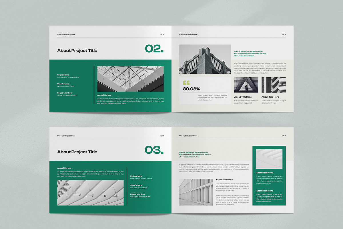 Case Study Booklet Template, a Brochure Template by NorthPeak (Photo 5 of 10)