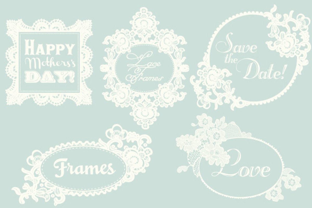 Lace frames in different colours. preview 3