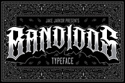 BANDIDOS, a Blackletter Font by jakejarkor (Thumbnail 1 of 5)