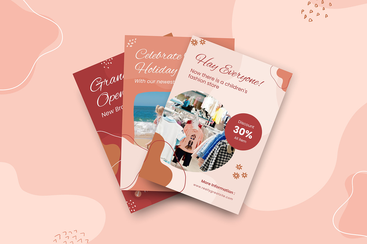 Abstract Sale 3in1 Canva Template, a Social Media Template by Brandearth RRGraph (Photo 4 of 11)