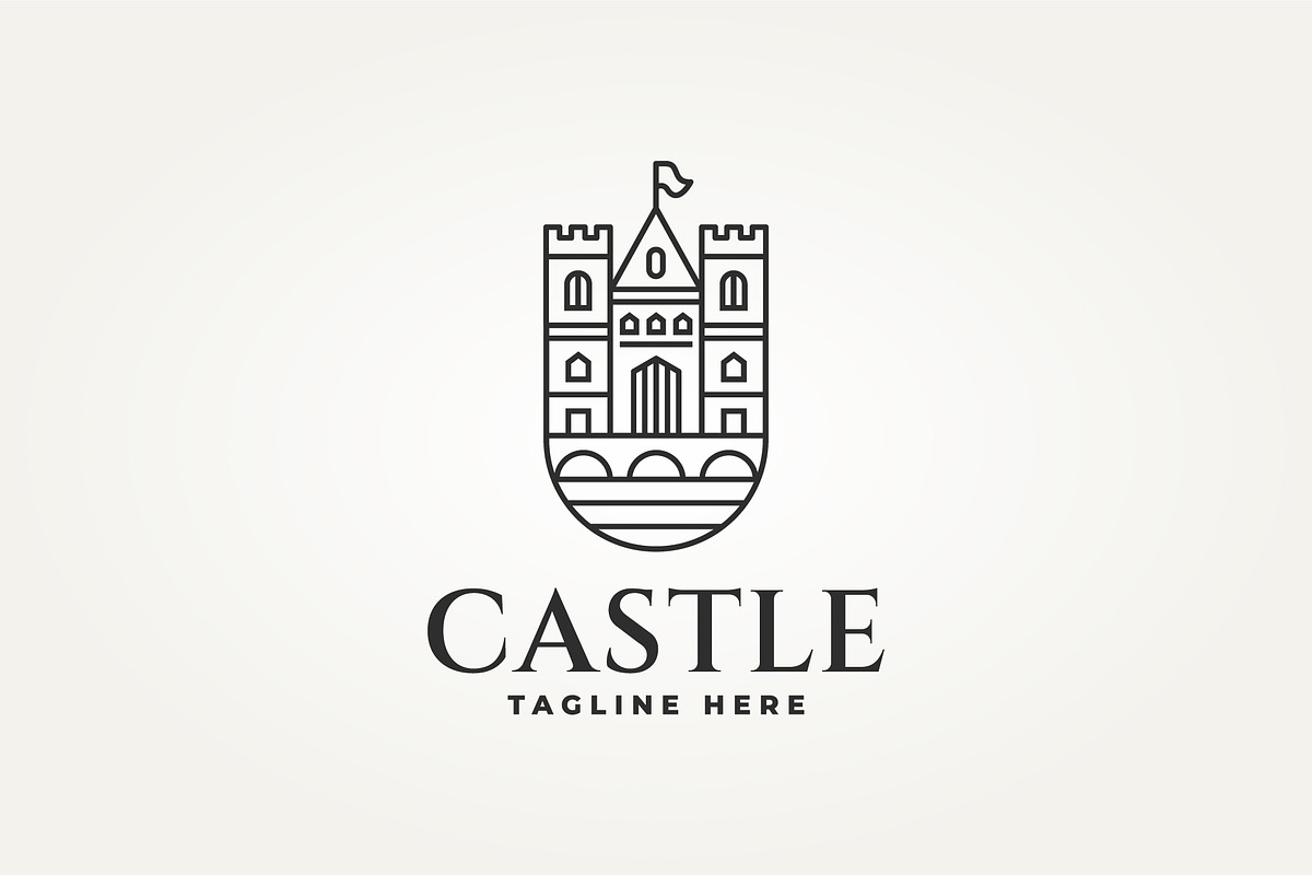 majestic medieval castle logo, a Branding & Logo Template by Blazybone (Photo 1 of 2)