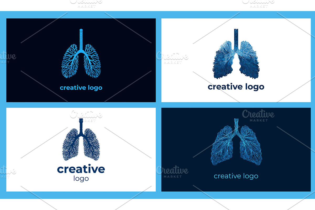 Lung creative logo. Lungs logos, a Healthcare Illustration by Stock-Smart-Start
