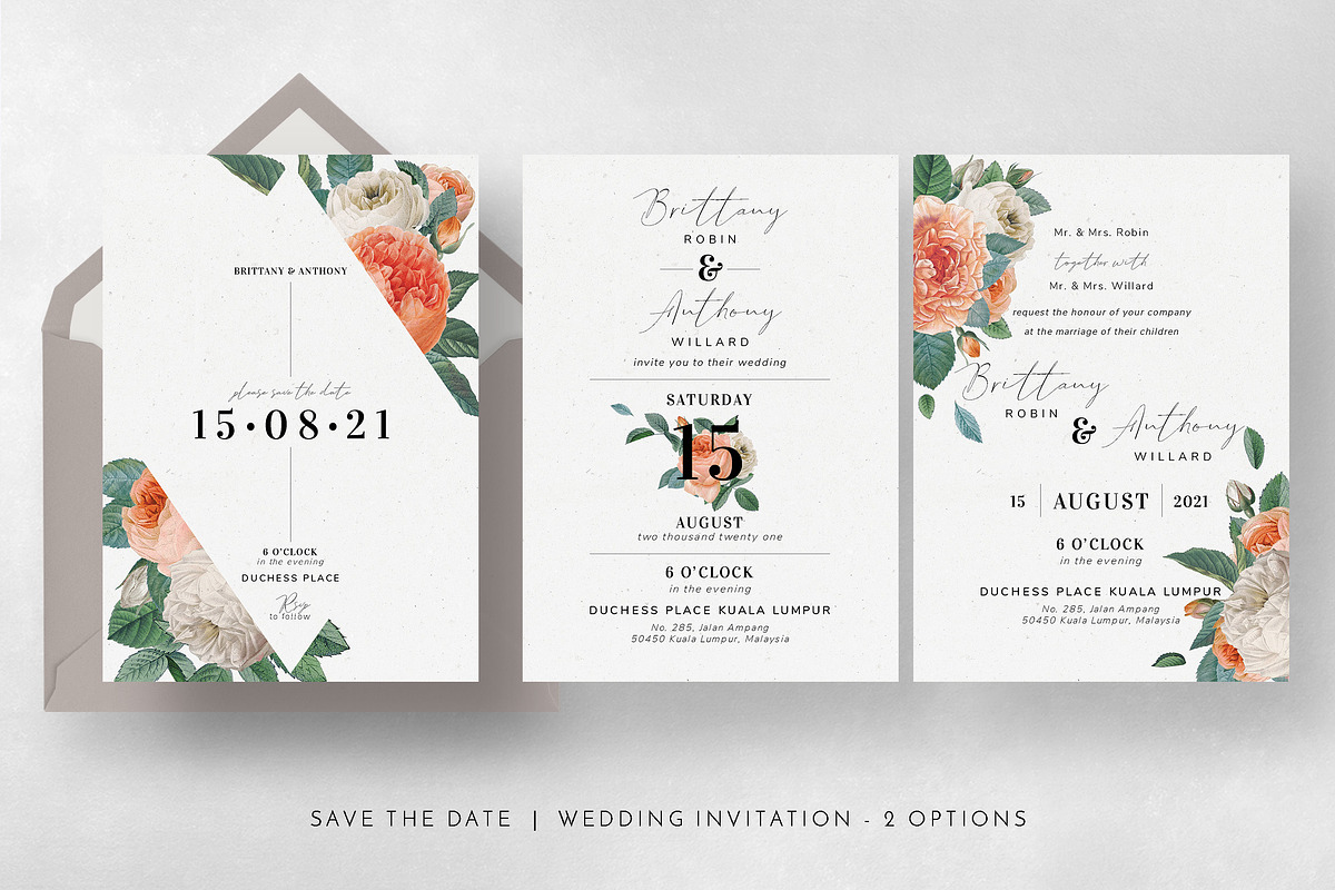 Blush & White Rose Wedding Suite, an Invitation Template by BlueRobinDesignShop (Photo 14 of 15)