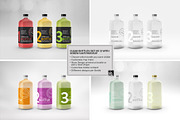 Clear Bottles with Screw Caps Mockup, a Packaging Mockup by INCDesign (Thumbnail 4 of 10)