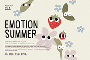 Emotion Summer Shapes Set in Vector, an Object Graphic by line & plane (Thumbnail 1 of 11)