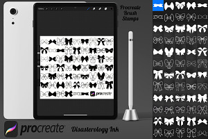 Ribbon Bows Set 5 Procreate Brush