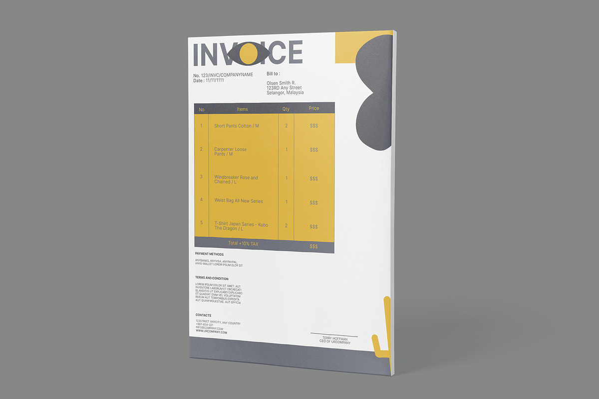 E-Commerce Invoice, a Print Template by Esensifiksi.studio (Photo 3 of 3)