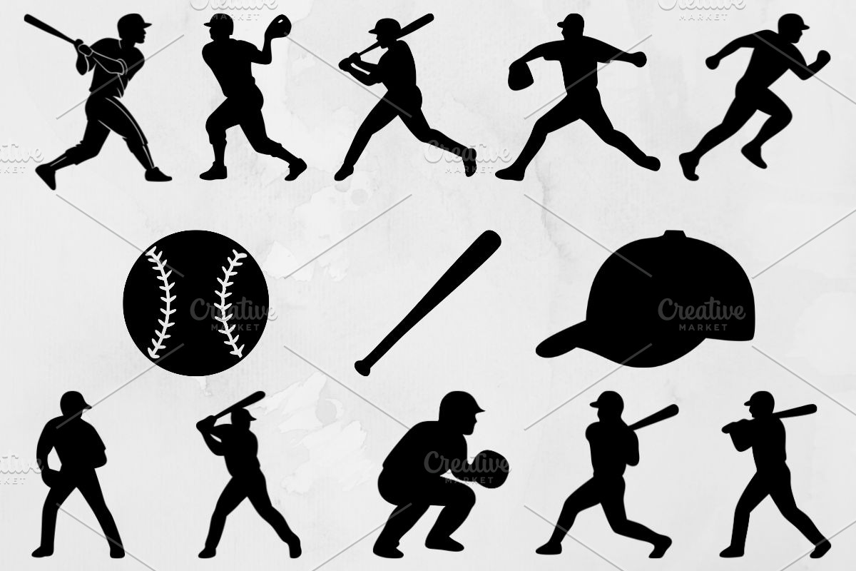 Baseball Silhouette SVG, a Sport Illustration by newminddesign (Photo 1 of 3)