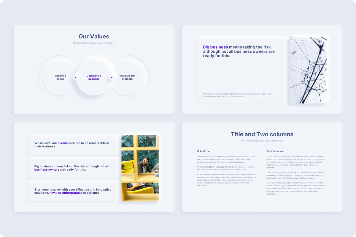 Neumorphic Presentation Template, a Presentation Template by TemplateZuu (Photo 18 of 48)