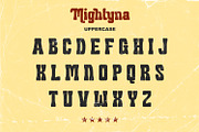 Migthyna - Retro Display Font, a Serif Font by Rishsketch (Thumbnail 9 of 14)