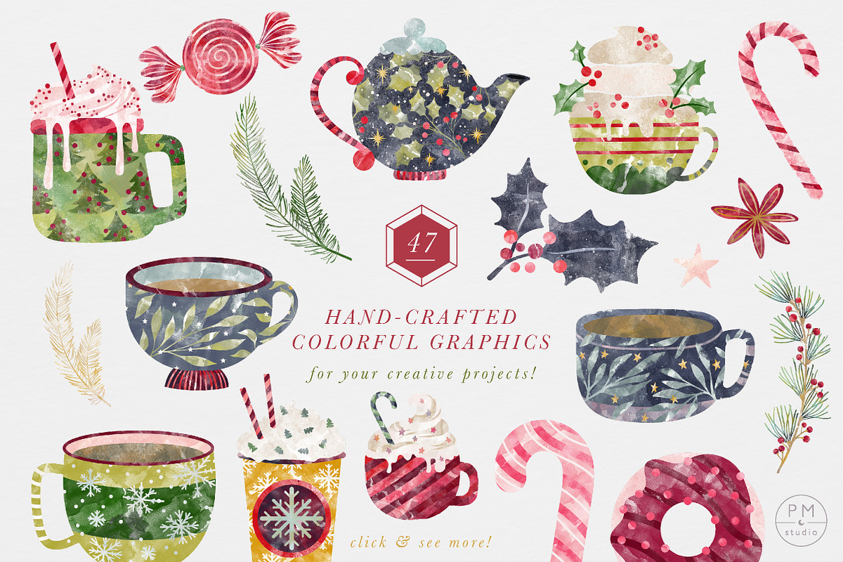 Winter Cafe Collection, a Food Illustration by PetiteMarket (Photo 3 of 5)