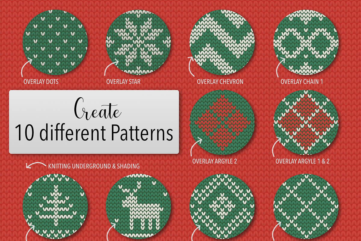 Knit Stitches Procreate Brushset, a Brush Add-On by Jutta Schneider (Photo 2 of 8)
