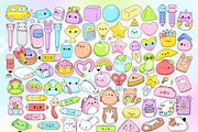 Squishy Kawaii School Clipart Bundle, an Education Illustration by Huxmay (Thumbnail 2 of 8)