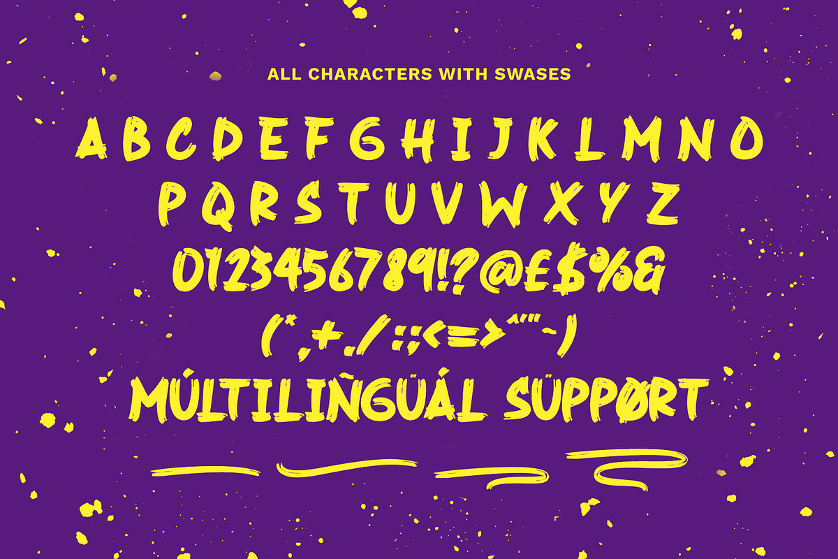 Rush Hard - Bold Brush Font, a Handwritten Font by VASTARD STUDIO (Photo 9 of 10)