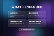 Glass Twitch & Kick Panels, an Object Graphic by Gear Store (Thumbnail 6 of 7)