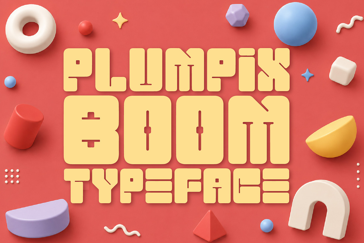 PLUMPIX BOOM - Bold Big Blocks, a Sans Serif Font by HypeWorksCo (Photo 1 of 15)