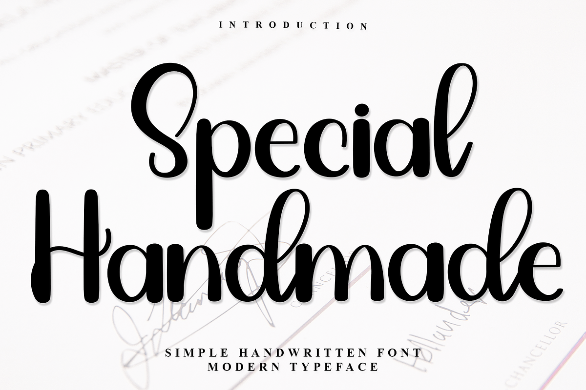 Special Handmade, a Handwritten Font by FreshTypeINK (Photo 1 of 7)