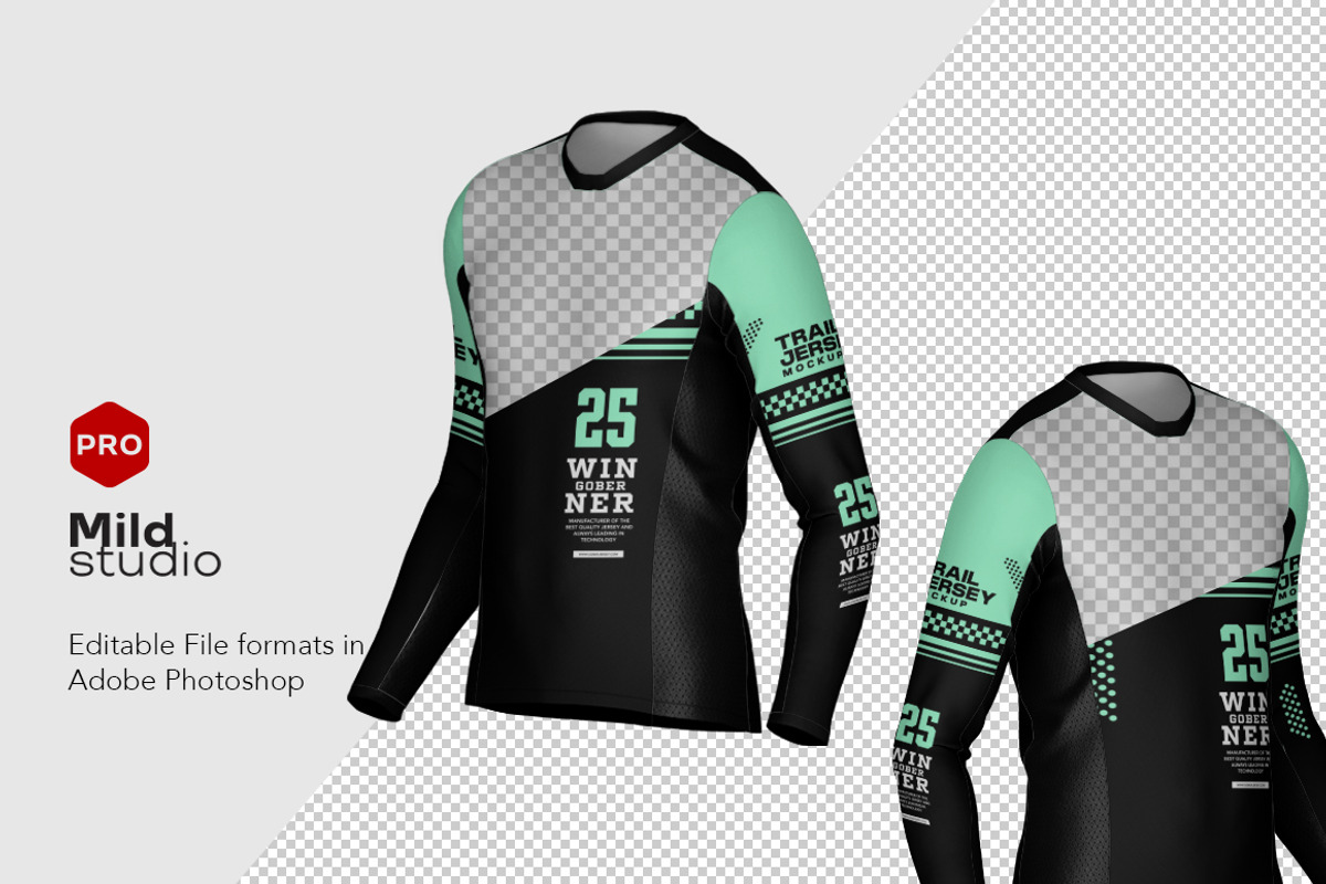 Mens Trail Jersey Mockup, a Shirt Mockup by Mildstudio (Photo 5 of 5)