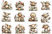 Whimsical Easter Farm Clipart, an Illustration by Dream Creation (Thumbnail 4 of 5)