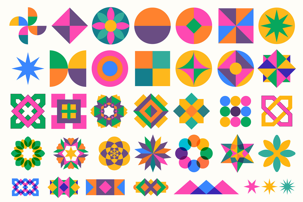 POP Geometry - 300+ Vector Stickers, an Object Graphic by Ckybe's Corner