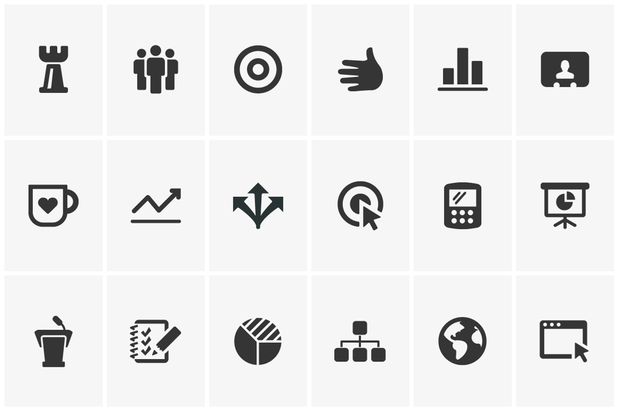 Mono Icons: Business preview 3