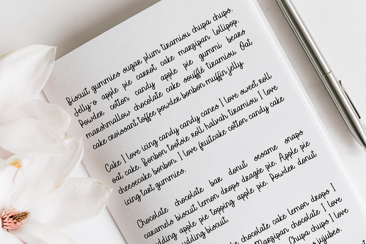 Jumping Hearts, a Script Font by Cotton White Studio (Photo 4 of 10)