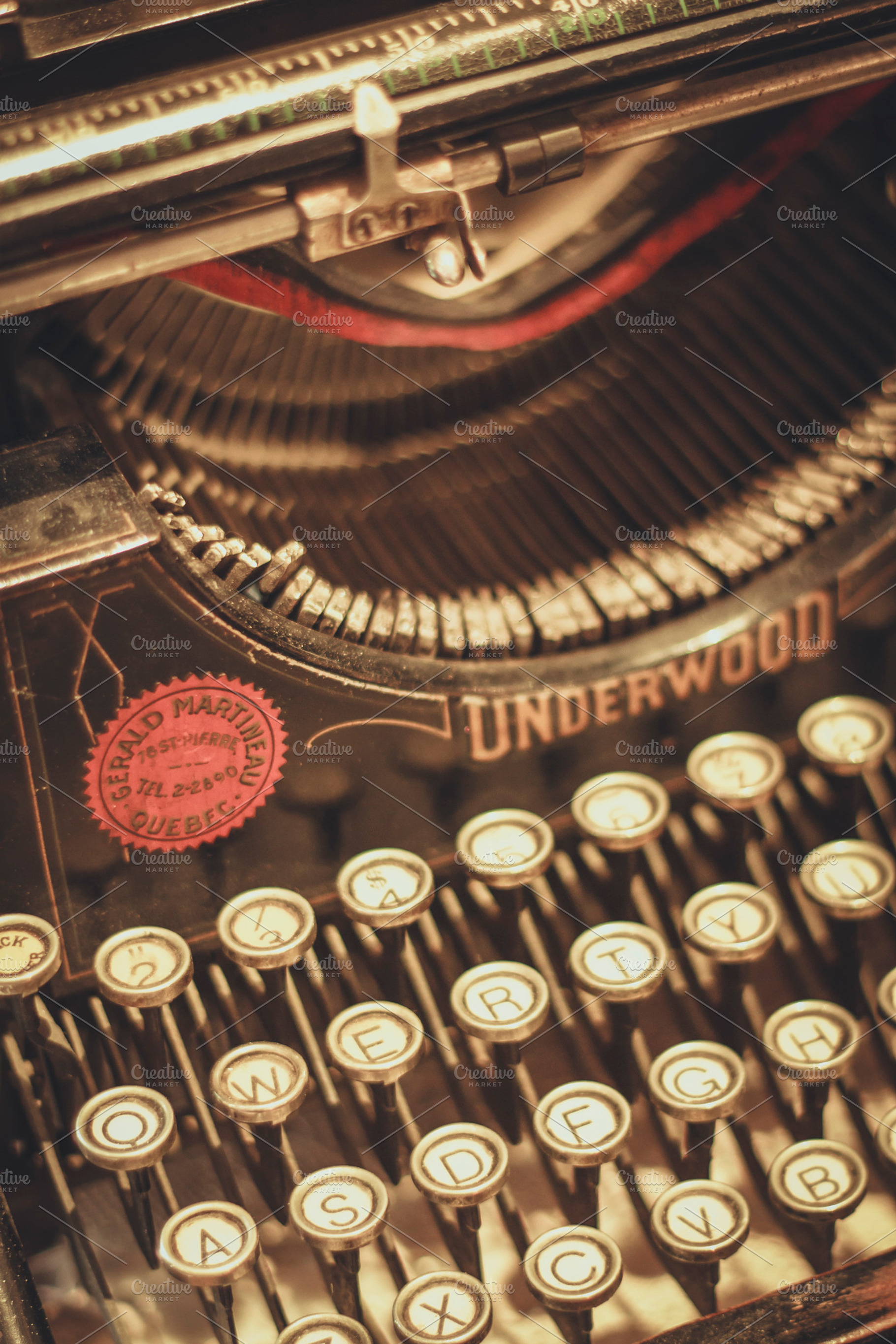 Typewriter stock picture