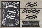 Chalk Wedding Invite, a Flyer Template by SkyvaraSupply (Thumbnail 1 of 3)
