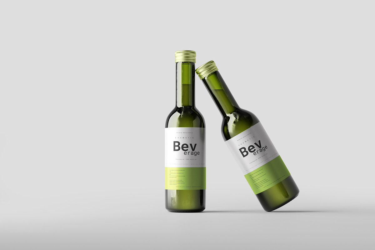 Quarter Mini Bottle Mock-Up, a Cups & Container Mockup by pmvch (Photo 5 of 7)