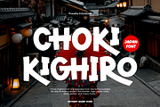 Choki Kighiro - Japan Font, a Handwritten Font by Iqsiart Studio (Thumbnail 1 of 7)