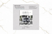Funeral Photo Collage BW Canva FR003, a Poster Template by TyphoonStudio (Thumbnail 2 of 8)