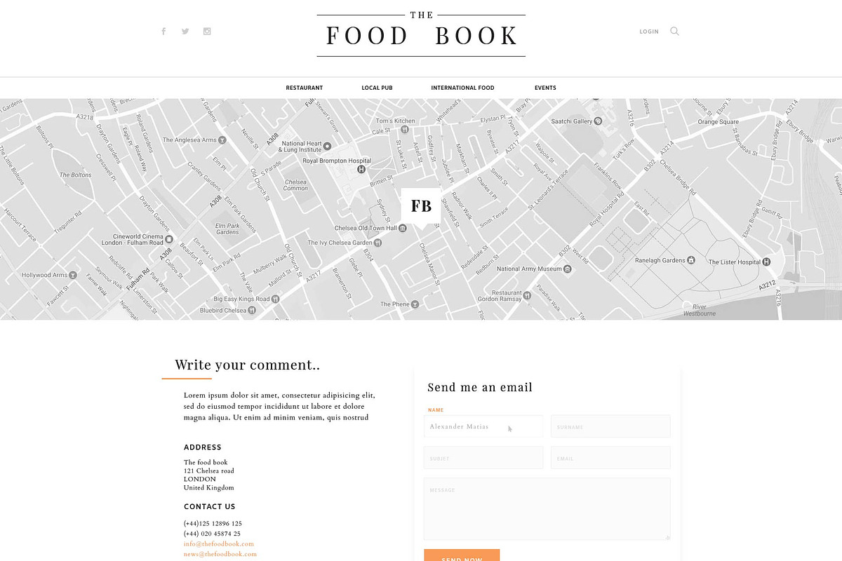 The Food Book, a Websites & App Template by Alexander's Studio (Photo 5 of 6)