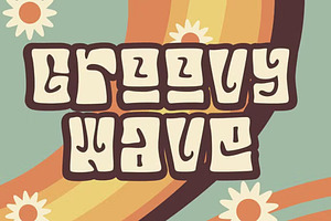 GroovyWave - Retro Font, a Script Font by GearShift