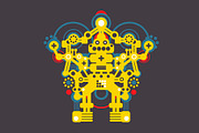 Super robots, a Technology Illustration by eka panova (Thumbnail 2 of 6)