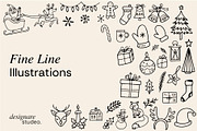 Merry Chrismas Illustrations, a Decorative Illustration by ginni illustrations (Thumbnail 3 of 6)