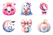Cute Girly Halloween PNG, an Illustration by SinaCreation (Thumbnail 4 of 7)