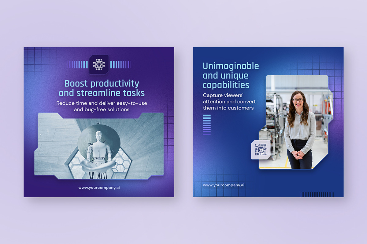 AI Social Media Post Templates, a Social Media Template by Brandify Studio (Photo 3 of 4)