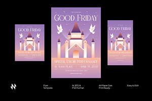 Good Friday Flyer, a Flyer Template by Neermana