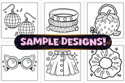 Bold Easy Fashion Vibes Coloring, a Work Illustration by Craftsbeefy (Thumbnail 3 of 4)
