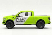 Pickup Truck & Delivery Van Mockup, an Advertising Mockup by graphypix (Thumbnail 6 of 15)