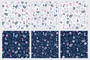 Seamless Floral Patterns, a Pattern Graphic by Tkoko vectors & patterns (Thumbnail 7 of 11)