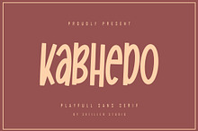 Kabhedo - Playfull Sans Serif Font