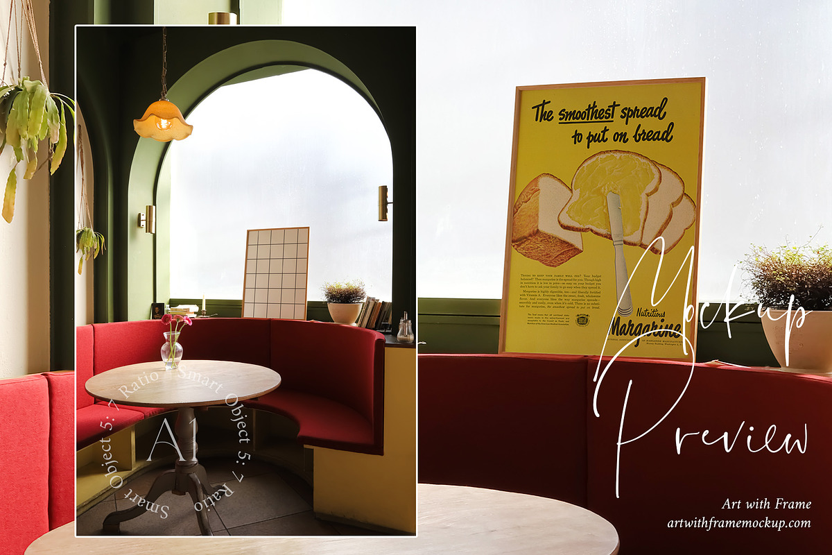 Aesthetic Paris Cafe - Frame Mockup, a Product Mockup by ArtwithFrame (Photo 8 of 21)